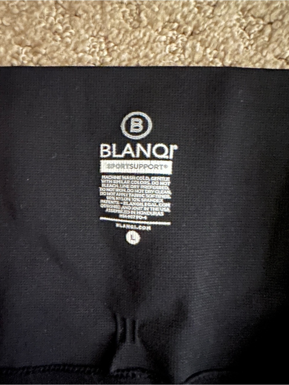 BLANQI Black Men's Support Sweatpants - BLANQI Logo Waistband